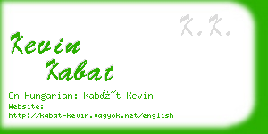 kevin kabat business card